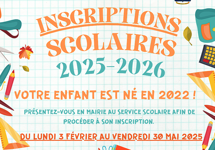 Inscription scolaire 2025-2026