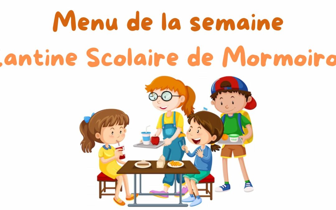 Menu de la cantine